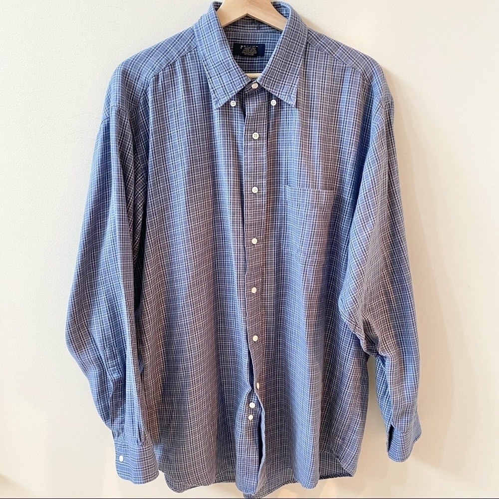 Brooks Brothers Cotton Cotton Button Down Shirt Plaid L
